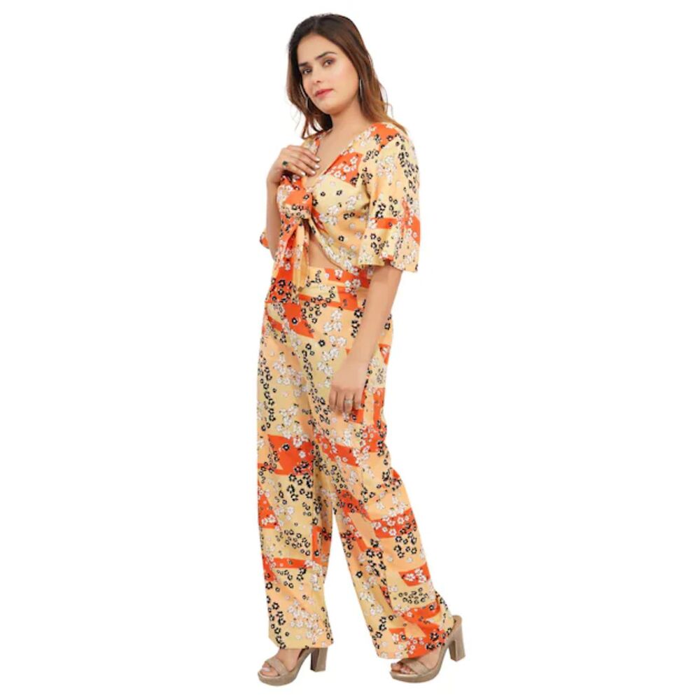Bagesri Women’s Jumpsuit Dressy 3/4 Sleeve XL Size Romper Two Piece Sets Summer